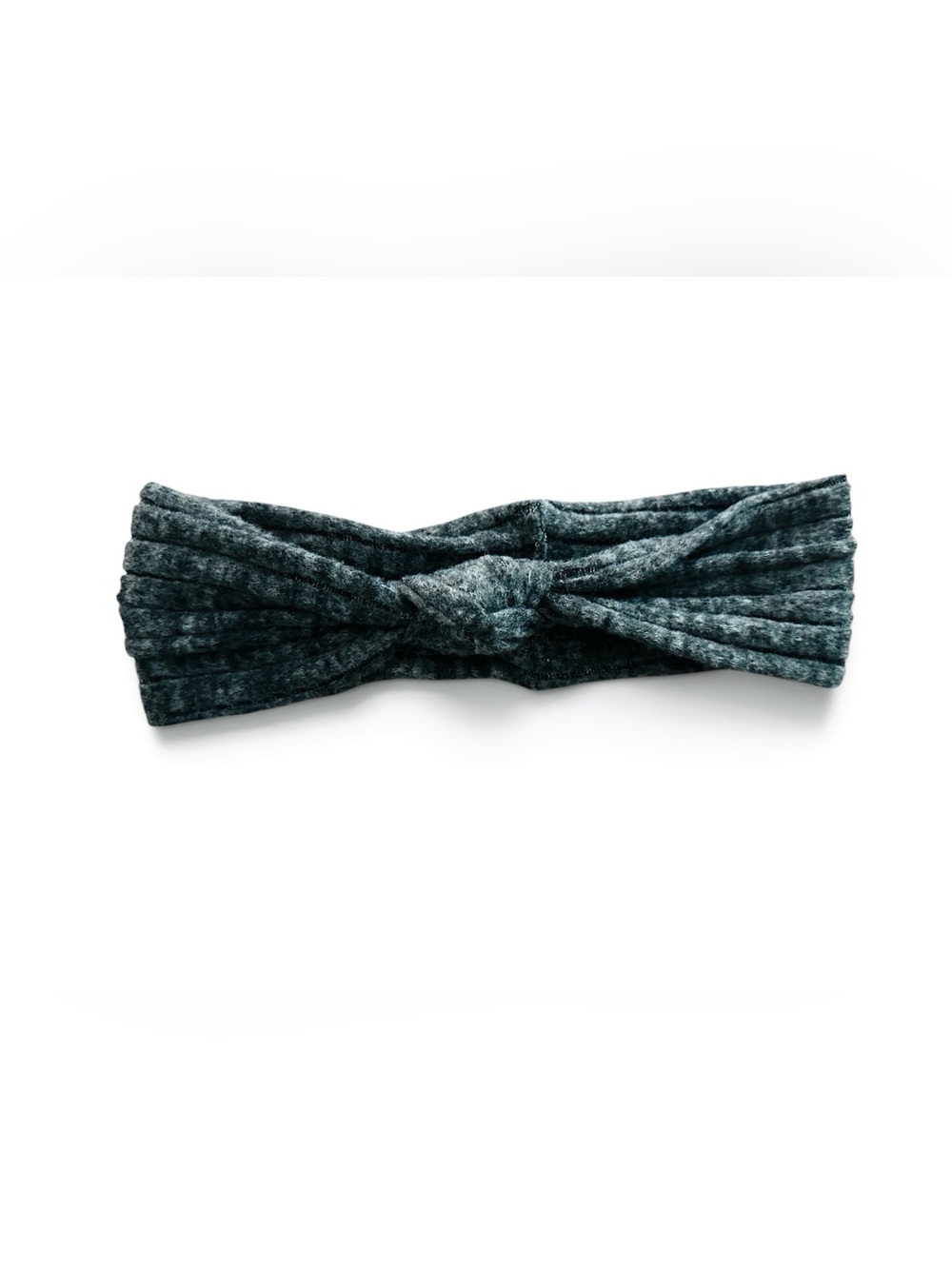A New Day Target Knit Sweater Twist Front Headband - Charcoal Gray